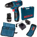 Parafusadeira 12 Volts GSR120LI Maleta 2 Brocas - BOSCH