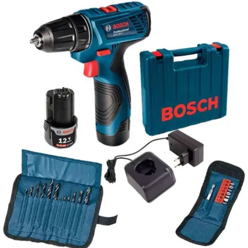 Parafusadeira 12 Volts GSR120LI Maleta 2 Brocas - BOSCH