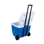 Caixa Térmica 42 Litros Azul com Rodas e Alça telescópica -  25108221 - MOR